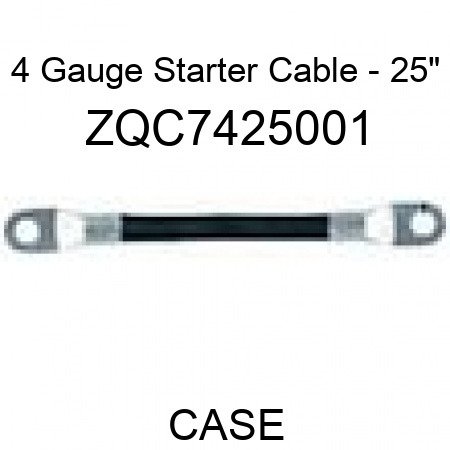 4 Gauge Starter Cable - 25" ZQC7425001