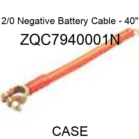 2/0 Negative Battery Cable - 40" ZQC7940001N