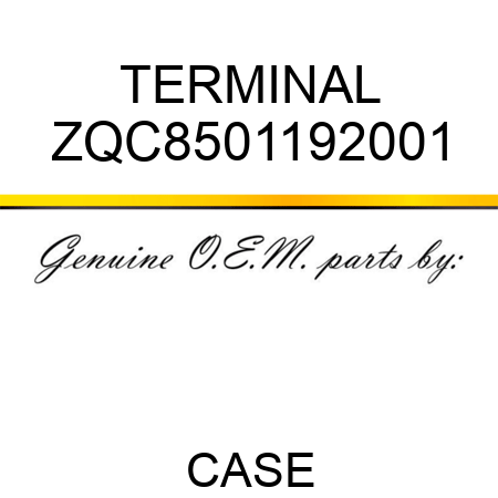 TERMINAL ZQC8501192001