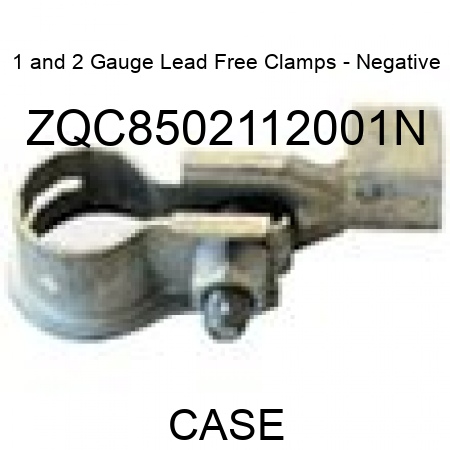 1 and 2 Gauge Lead Free Clamps - Negative ZQC8502112001N