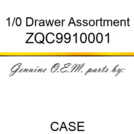 1/0 Drawer Assortment ZQC9910001