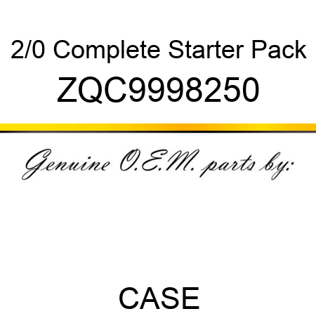 2/0 Complete Starter Pack ZQC9998250