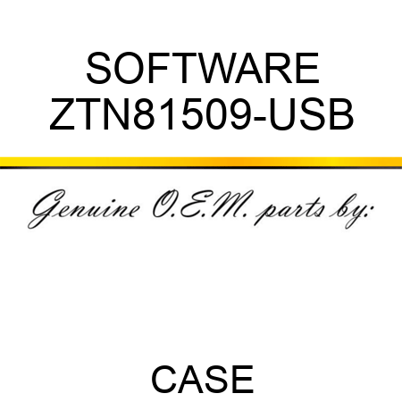 SOFTWARE ZTN81509-USB
