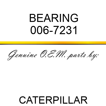 BEARING 006-7231