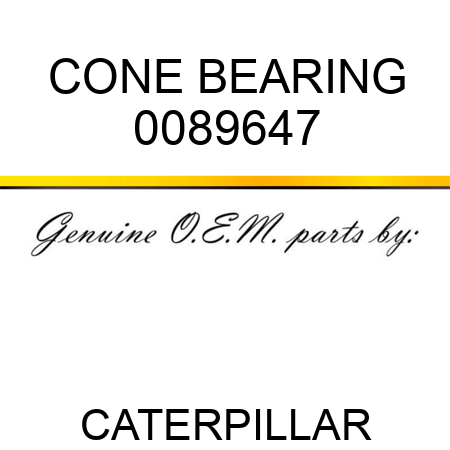CONE BEARING 0089647
