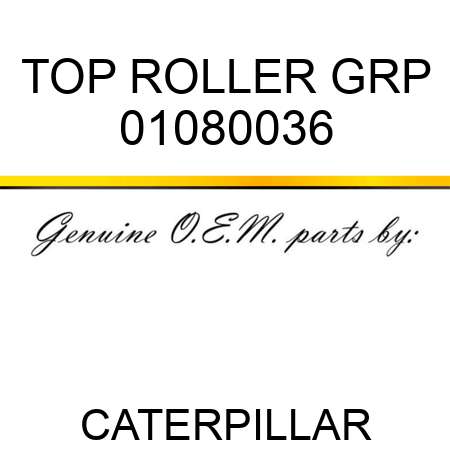 TOP ROLLER GRP 01080036