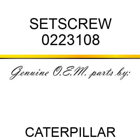 SETSCREW 0223108