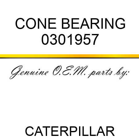 CONE BEARING 0301957