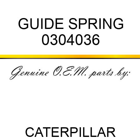 GUIDE SPRING 0304036