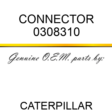 CONNECTOR 0308310