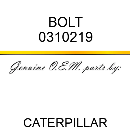 BOLT 0310219