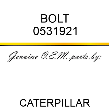 BOLT 0531921
