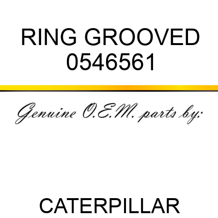 RING GROOVED 0546561