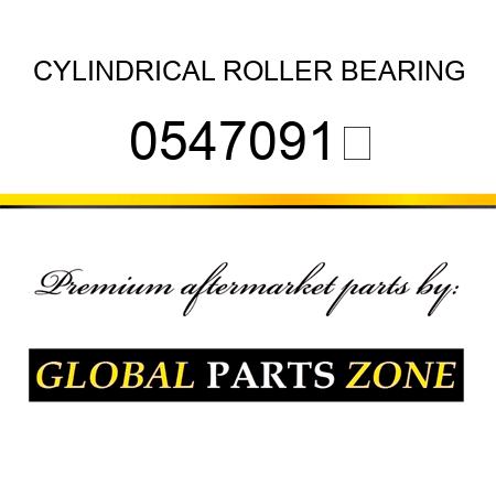 CYLINDRICAL ROLLER BEARING 0547091	