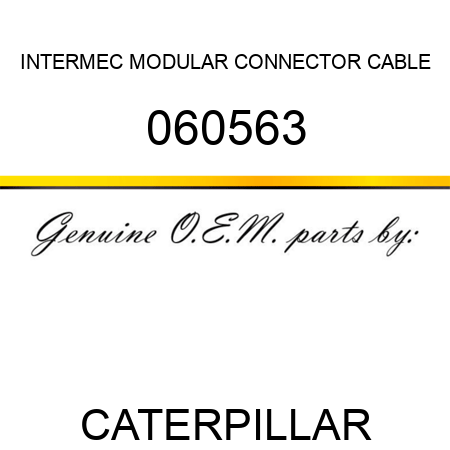INTERMEC MODULAR CONNECTOR CABLE 060563