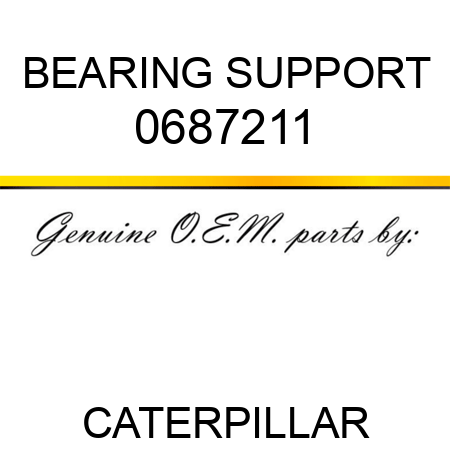 BEARING SUPPORT 0687211