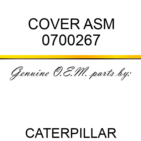 COVER ASM 0700267