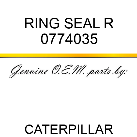 RING, SEAL R 0774035