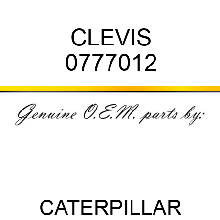 CLEVIS 0777012
