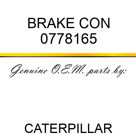 BRAKE CON 0778165