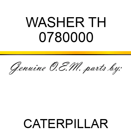 WASHER, TH 0780000