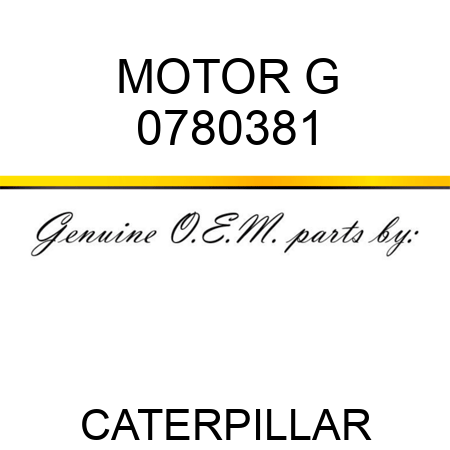 MOTOR G 0780381