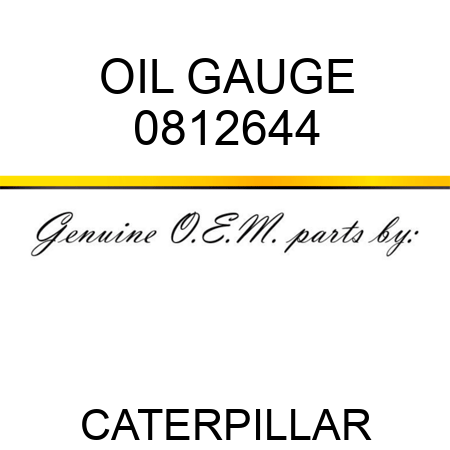 OIL GAUGE 0812644