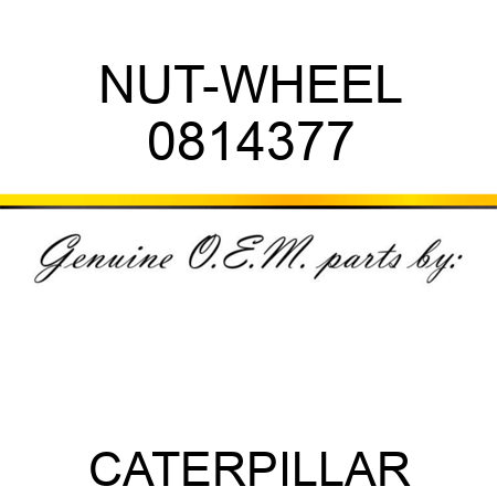 NUT-WHEEL 0814377