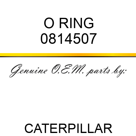 O RING 0814507