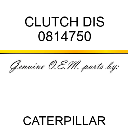 CLUTCH DIS 0814750