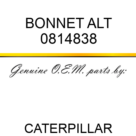 BONNET ALT 0814838
