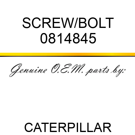 SCREW/BOLT 0814845