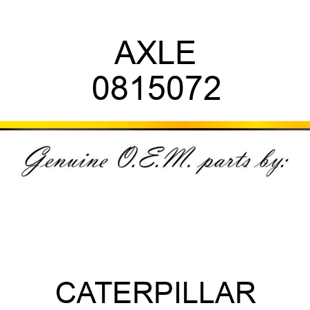 AXLE 0815072