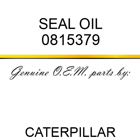 SEAL OIL 0815379