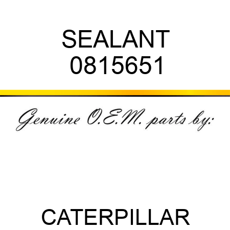 SEALANT 0815651