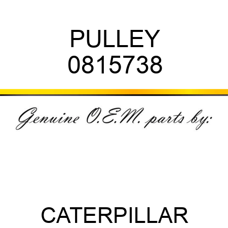PULLEY 0815738