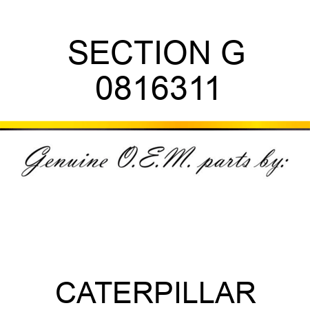SECTION G 0816311