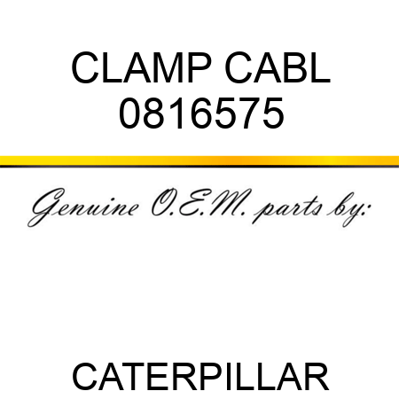 CLAMP CABL 0816575