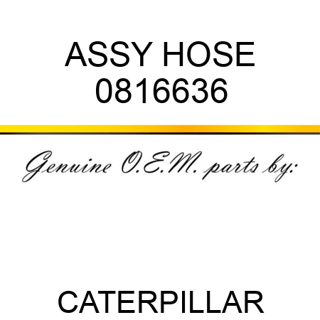 ASSY HOSE 0816636