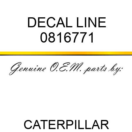 DECAL LINE 0816771