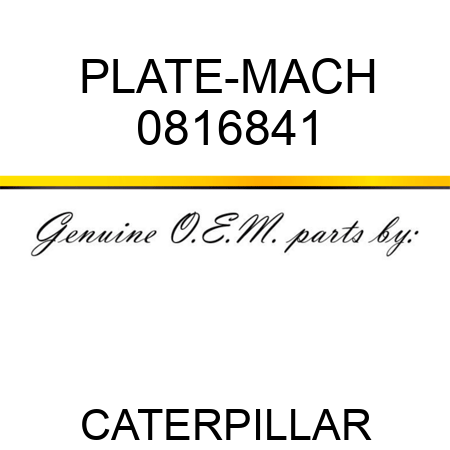PLATE-MACH 0816841