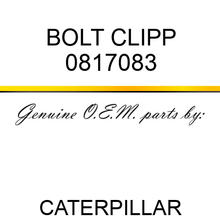 BOLT CLIPP 0817083