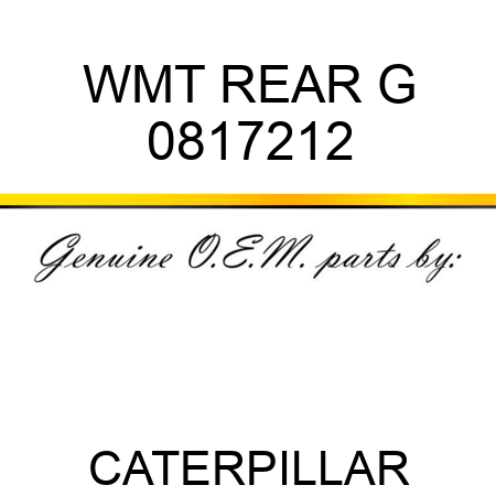 WMT REAR G 0817212