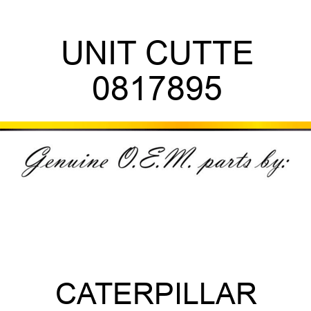 UNIT CUTTE 0817895