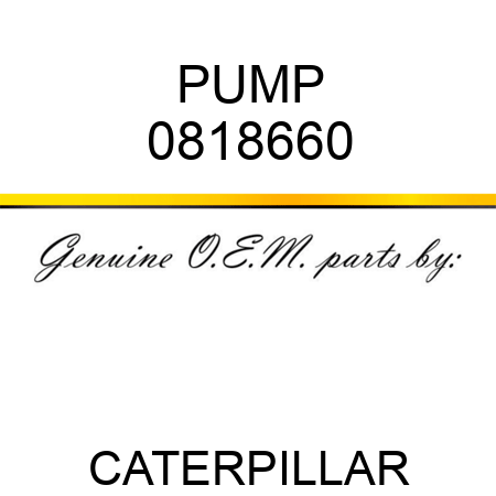 PUMP 0818660