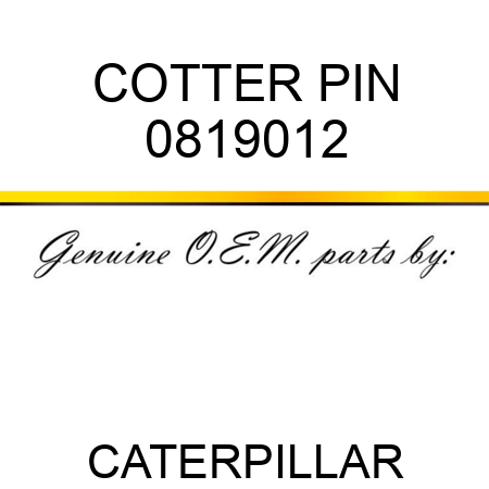 COTTER PIN 0819012