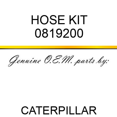 HOSE KIT 0819200