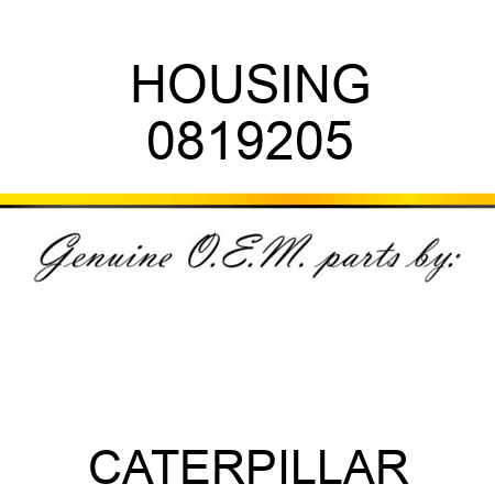 HOUSING 0819205