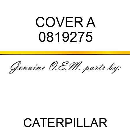 COVER A 0819275