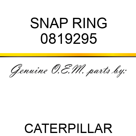 SNAP RING 0819295